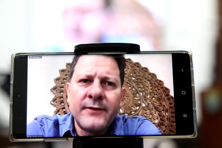 Imagem: Deputado Renato Câmara relatou que foi o primeiro feito de forma virtual