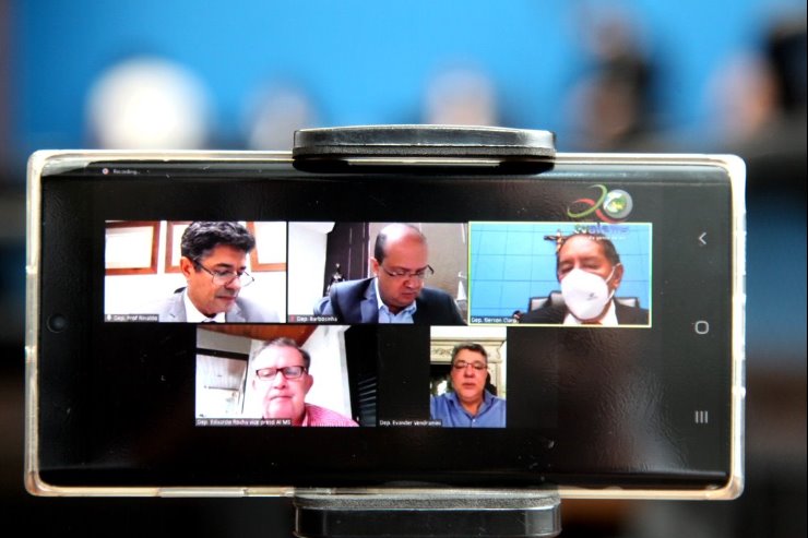 Imagem: A reunião da CCJR aconteceu de forma remota, na manhã desta quarta-feira