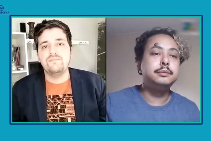 Imagem: Thiago Frison entrevistou o pesquisador Higor Cirilo da Costa, acadêmico do curso de Geografia na UFMS