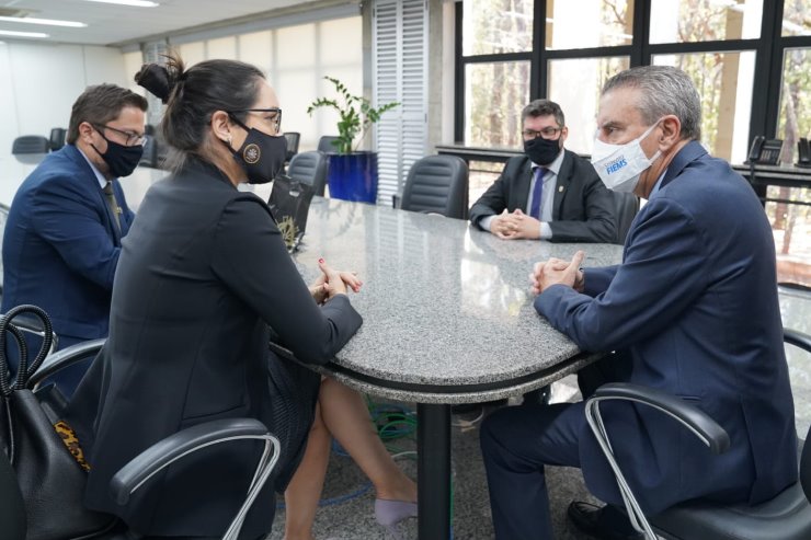 Imagem: O presidente da Assembleia Legislativa, Paulo Corrêa, demonstrou apoio à nova diretoria da Adepol 