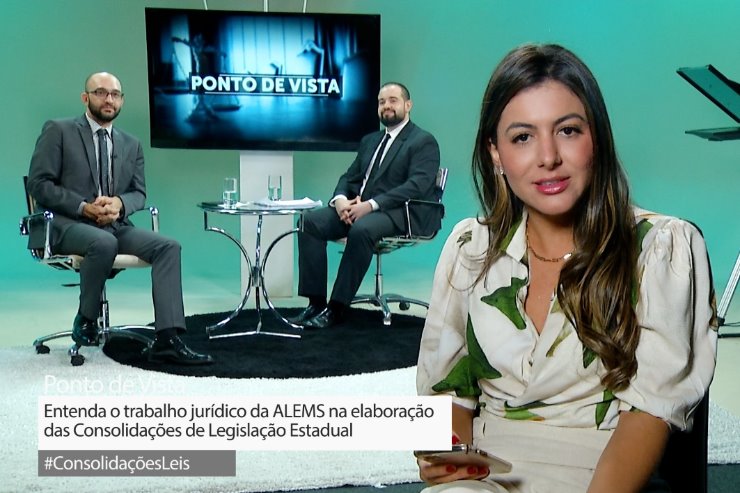 Imagem: Paulo Radamés conversou com consultor jurídico da Assembleia Legislativa, Tiago Debesa, que falou sobre as Consolidações de leis estaduais