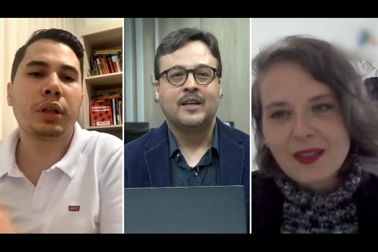 Imagem: Fábio do Vale e Jessica Gustafson falam sobre suas publicações ao jornalista João Humberto