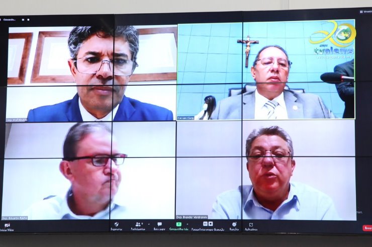 Imagem: A reunião da CCJR aconteceu de forma remota, na manhã desta quarta-feira