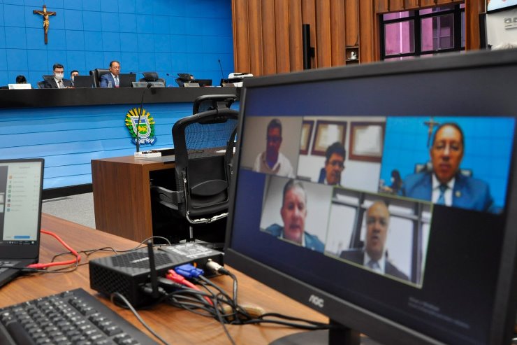 Imagem: A reunião dos membros da CCJR aconteceu de forma remota, na manhã desta quarta-feira