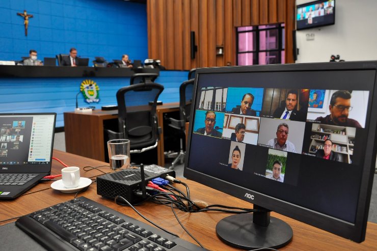 Imagem: Sessão virtual é transmitida pelo canal oficial da TV Assembleia no YouTube ou Facebook da Casa de Leis