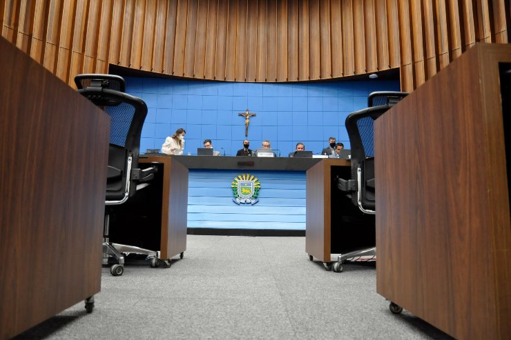 Imagem: Plenário da Assembleia Legislativa de Mato Grosso do Sul durante sessão ordinária, realizada de forma semipresencial