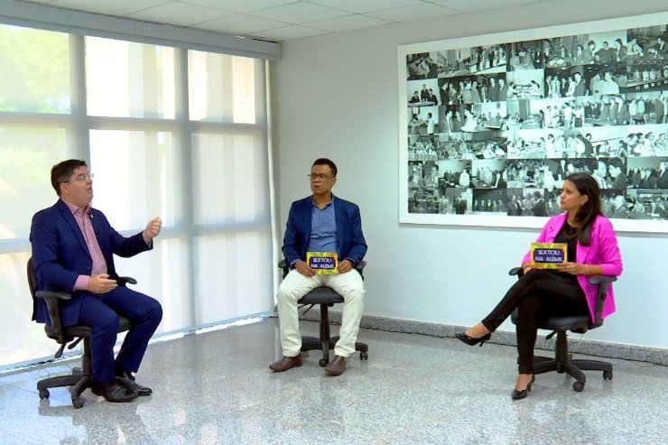 Imagem: Sextou na ALEMS é apresentado por Ben-Hur e Karine Cortez