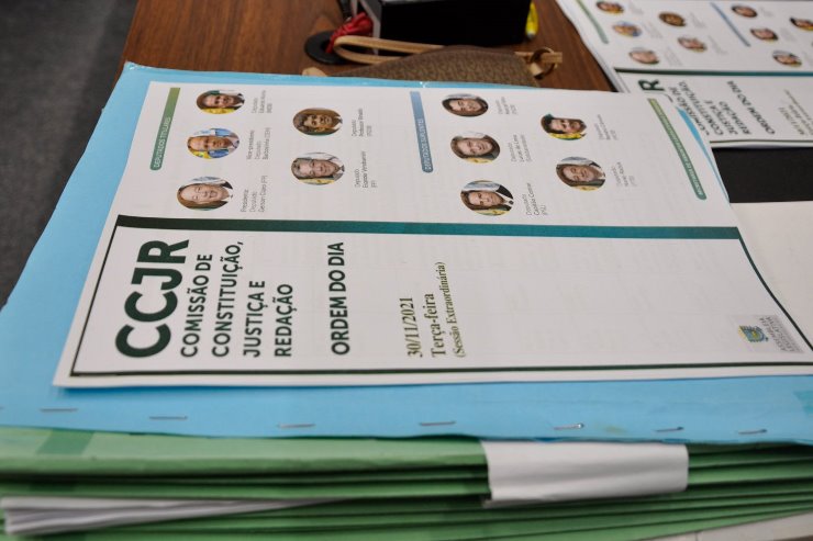 Imagem: 11 projetos foram analisados durante a reunião da CCJR extraordinária desta terça-feira