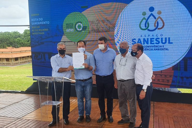 Imagem: Deputado Barbosinha participou do evento de assinatura da ordem de serviço representando a Assembleia Legislativa 