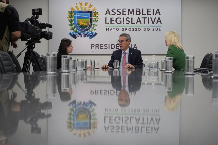 Imagem: Em entrevista para a Radio e TV ALEMS, deputado Paulo Corrêa destacou sua filosofia de trabalho frente à presidência