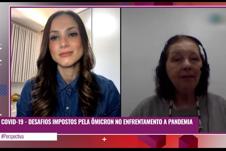 Imagem:  Lívia Machado entrevistou a infectologista Sílvia Fonseca no programa “Perspectiva”
