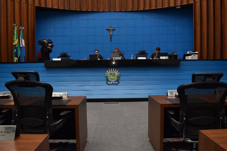 Imagem: As sessões plenárias mistas da ALEMS são conduzidas do Plenário Júlio Maia