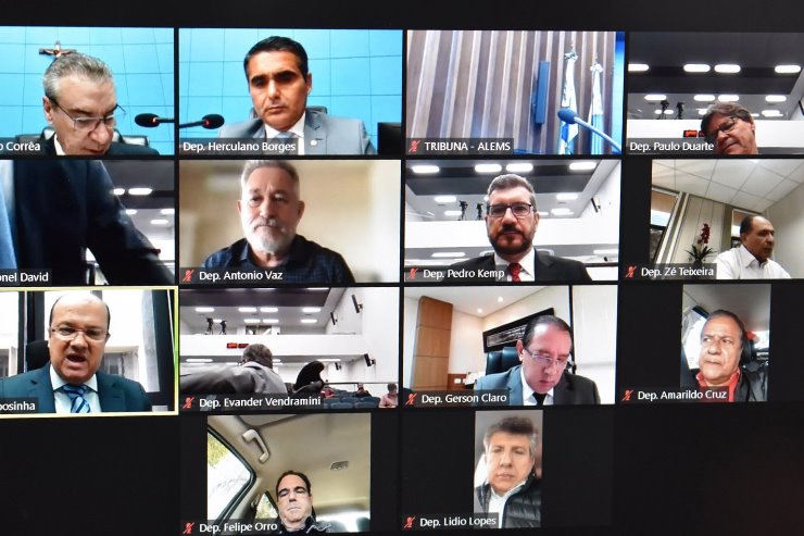 Imagem: Os deputados estaduais da ALEMS aprovaram cinco matérias durante a Ordem do Dia