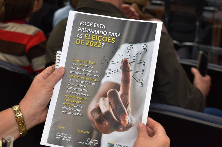 Imagem: As regras para propaganda eleitoral, vigentes em 1022, foram o tema do Sextou na ALEMS