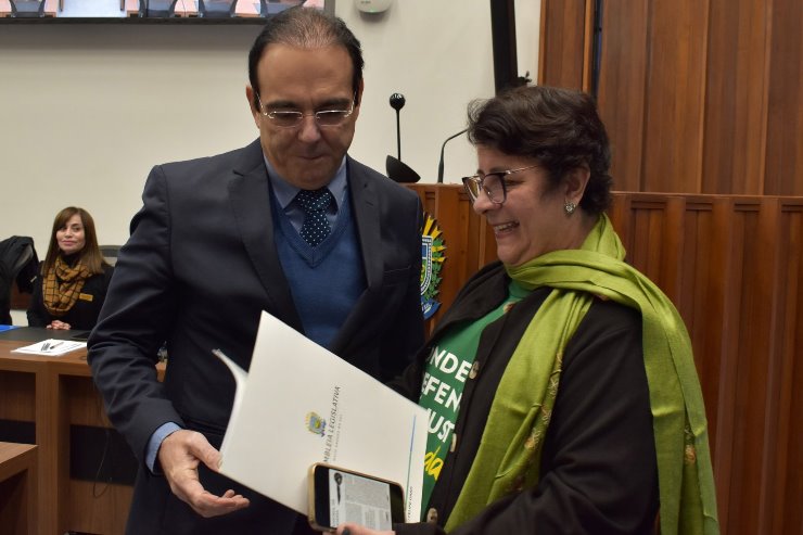 Imagem: Defensora esteve no Parlamento a convite do deputado Felipe Orro 