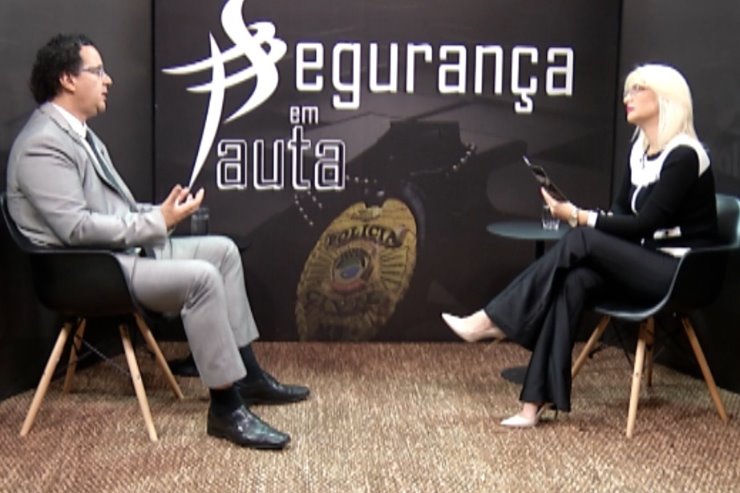 Imagem: O convidado desta edicação do Segurança em Pauta foi o Diretor do DPC, Delegado Wellington de Oliveira