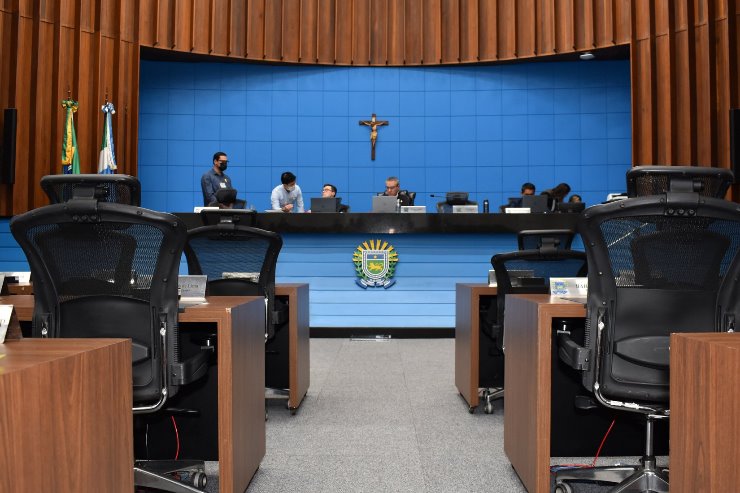 Imagem: As sessões mistas da ALEMS são conduzidas do Plenário Deputado Júlio Maia