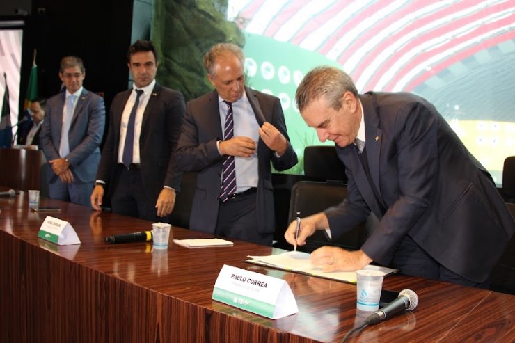 Imagem: A solenidade aconteceu no auditório do Bioparque Pantanal