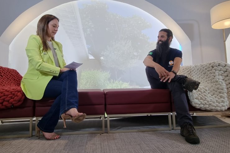 Imagem: Ana Paula Gimenes entrevistou o empresário do turismo de aventura Cristevan Veloso, que falou sobre as trilhas de Campo Grande