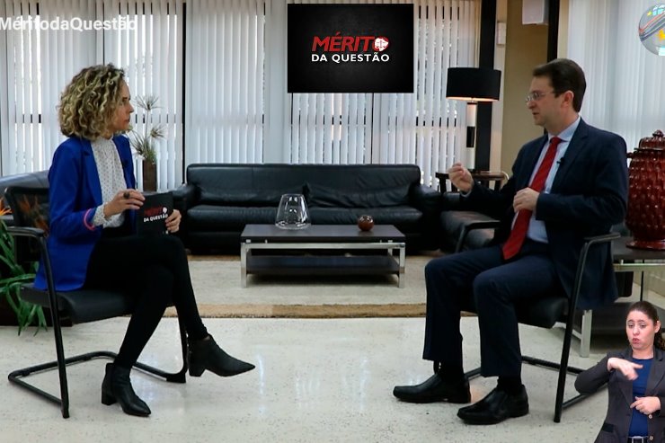 Imagem: Programa da TV ALEMS recebe o juiz auxiliar, Renato Antonio de Liberali, da Corregedoria-Geral de Justiça