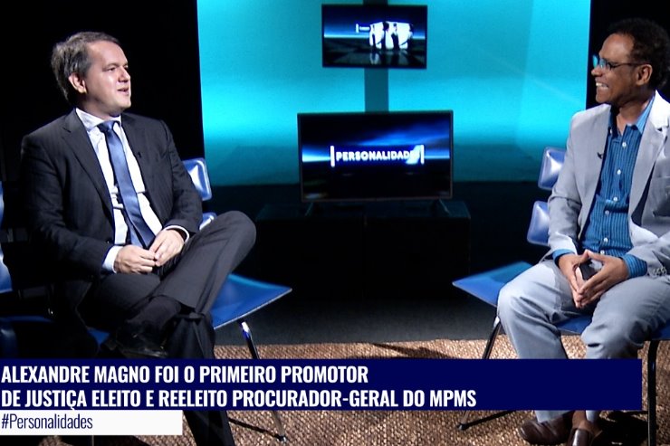 Imagem: Alexandre Magno, promotor de Justiça, é o entrevistado do programa Personalidades desta quarta-feira