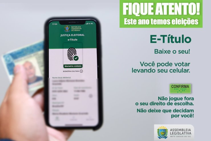 Imagem: Para votar, basta apresentar um documento oficial com foto ou o E-Título 