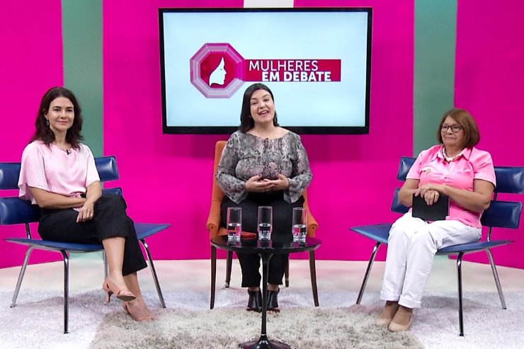 Imagem: Médica Ruth Morais Bonini e a presidente da Rede Feminina de Combate ao Câncer, Idelice Souza Marinho, foram as convidadas do programa
