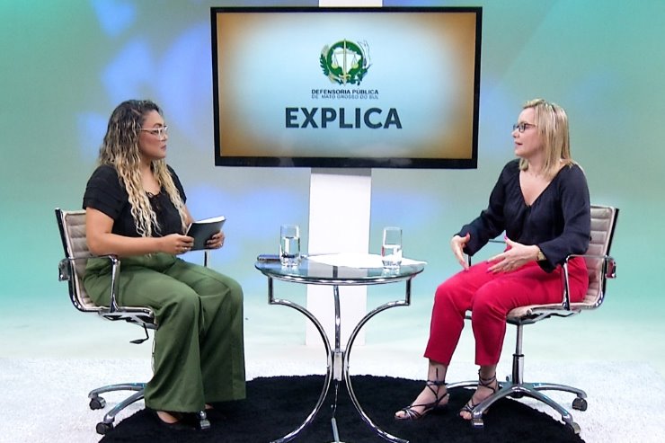 Imagem: A defensora Edmeiry Festi fala sobre os princípios norteadores para o atendimento especializado aos órfãos do feminicídio