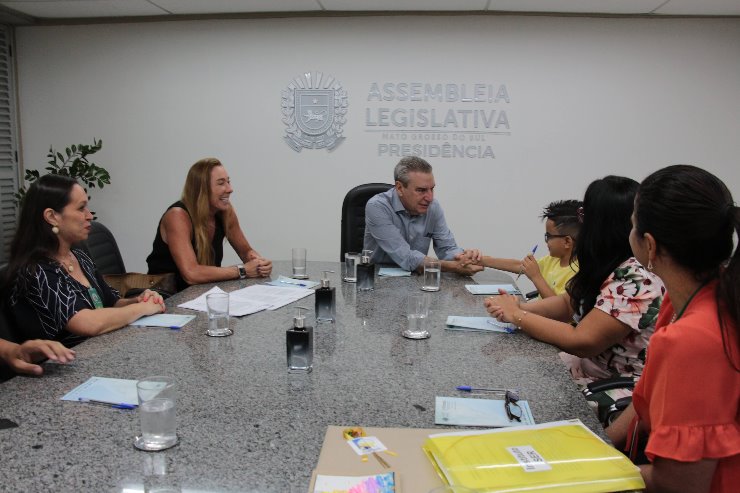 Imagem: Reunião ocorreu na Sala da Presidência da Assembleia Legislativa de MS