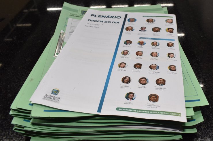 Imagem: Na Ordem do Dia da sessão desta terça-feira da ALEMS, está prevista a votação de 19 projetos