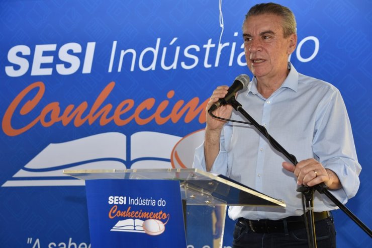 Imagem: Deputado participou do lançamento da 48ª Biblioteca do Sesi, em Miranda