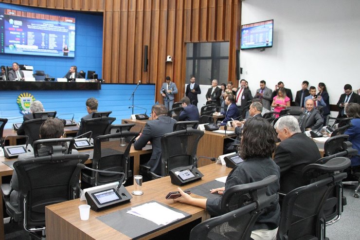 Imagem: Plenário do Palácio Guaicurus, onde são aprovados e votados os projetos pautadas na Ordem do Dia