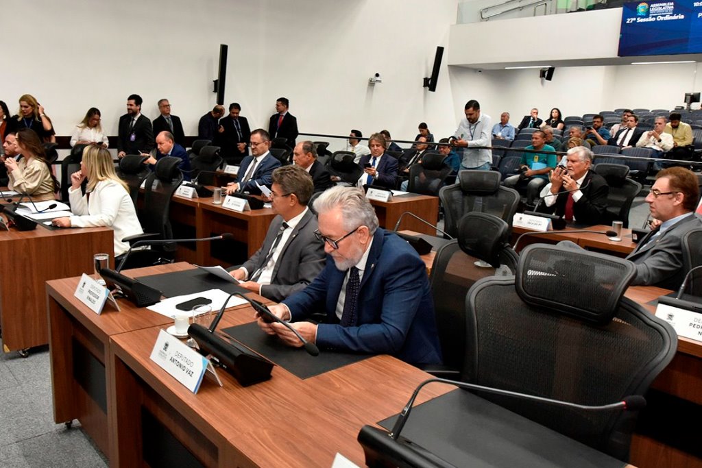 Imagem: Plenário da Assembleia Legislativa de Mato Grosso do Sul, onde são realizadas as sessões ordinárias 