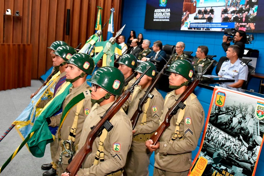 Imagem: A sessão solene foi dedicada àqueles que participaram ativamente da Força Expedicionária Brasileira 