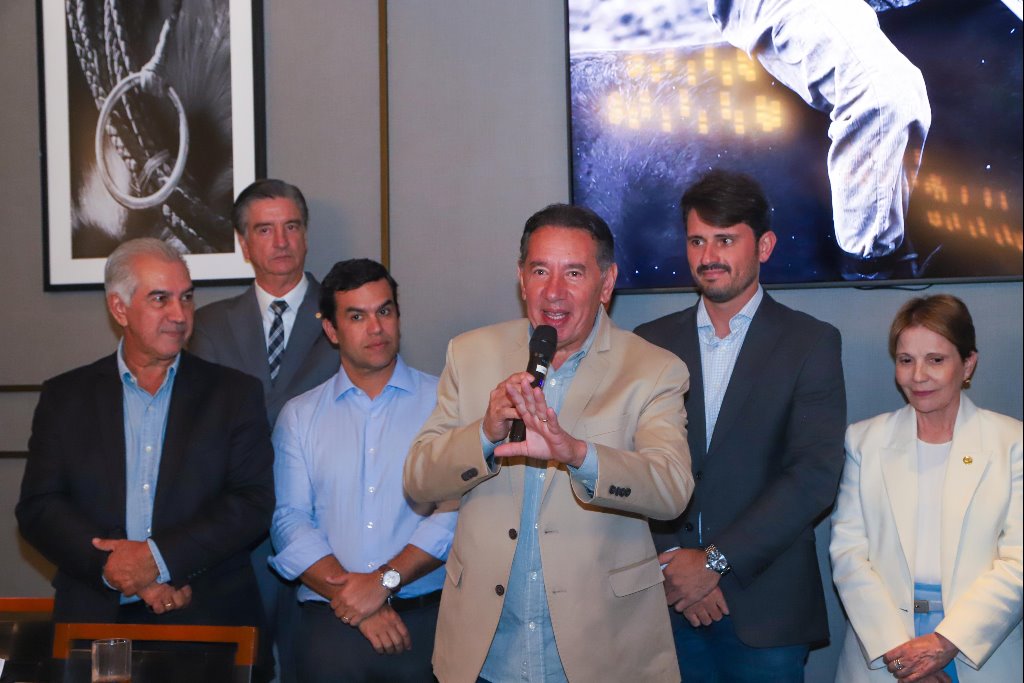 Imagem: Deputado Gerson Claro, presidente da ALEMS, defendeu a PEC 66/2023 durante a XXVI Marcha a Brasília em Defesa dos Municípios