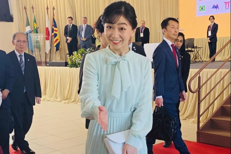 Imagem: A princesa recordou capítulo importante da história sul-mato-grossense: a chegada dos trilhos da Estrada de Ferro Noroeste em 1914, construída com a contribuição direta de trabalhadores japoneses