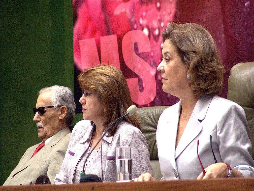 Imagem: Ex-governador Wilson Barbosa Martins, Deputada Dione Hashioka e Deputada Celina Jallad