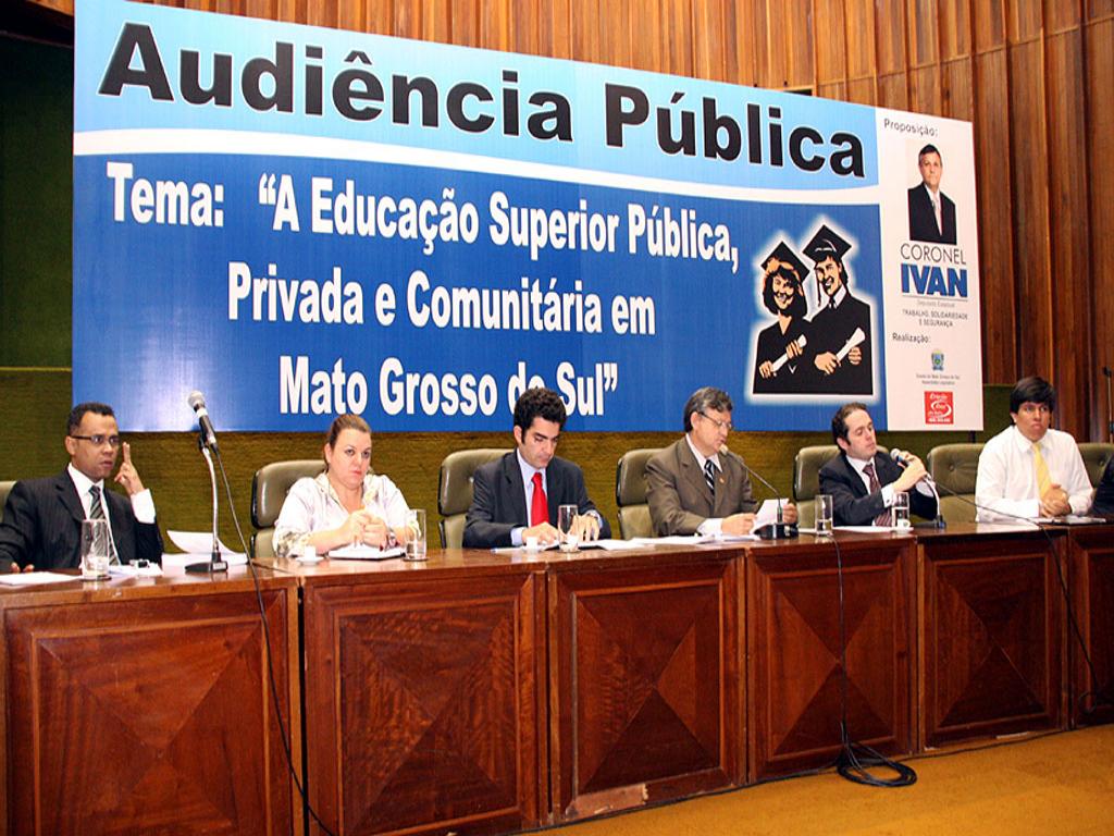 Imagem: Audiência discutiu educação superior em MS