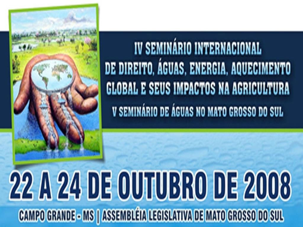 Imagem: Começa nesta quarta-feira V Seminário de Águas de MS 
