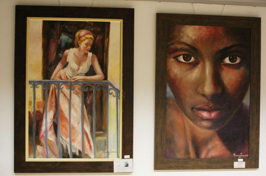 Imagem: Telas impressionistas "Pino Daeni" e "Pérola Negra".