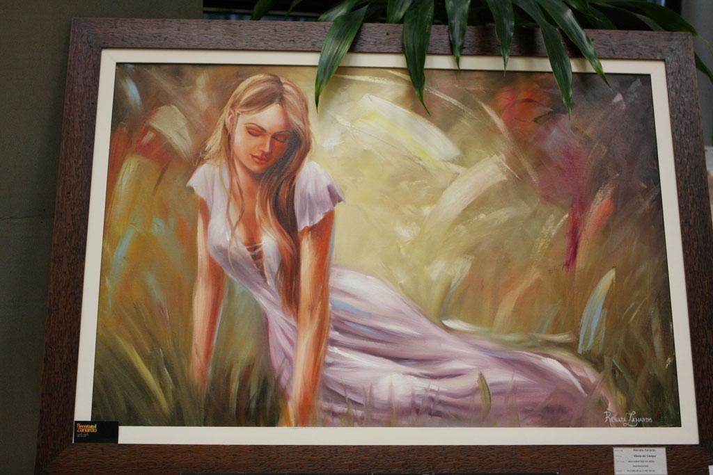 Imagem: Tela "Dama do Campo" pode ser conferida no saguão da Assembleia.