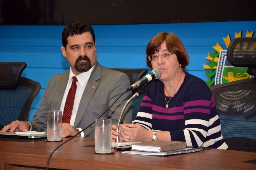 Imagem: Sérgio Harfouche e Cheila Vendrami discutem medidas para reduzir a violência nas escolas.
