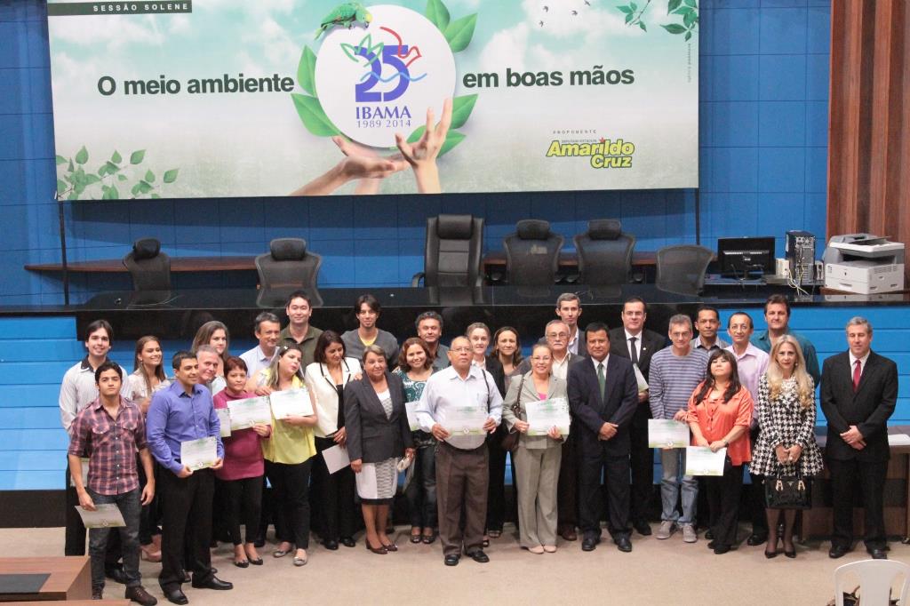 Imagem: Sessão solene em homenagem aos 25 anos do Ibama aconteceu no plenário Júlio Maia.