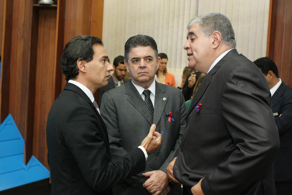 Imagem: Marquinhos Trad, Marcio Monteiro e Carlos Marun são membros titulares da CPI da Telefonia.