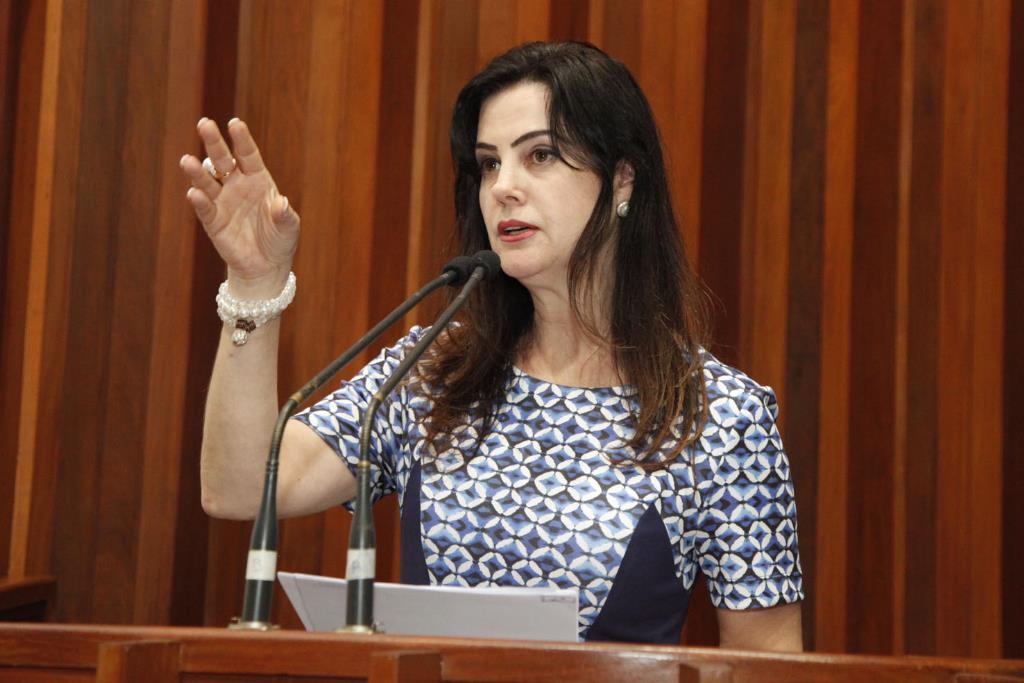 Imagem: Mara Caseiro protesta contra ação de Dilma