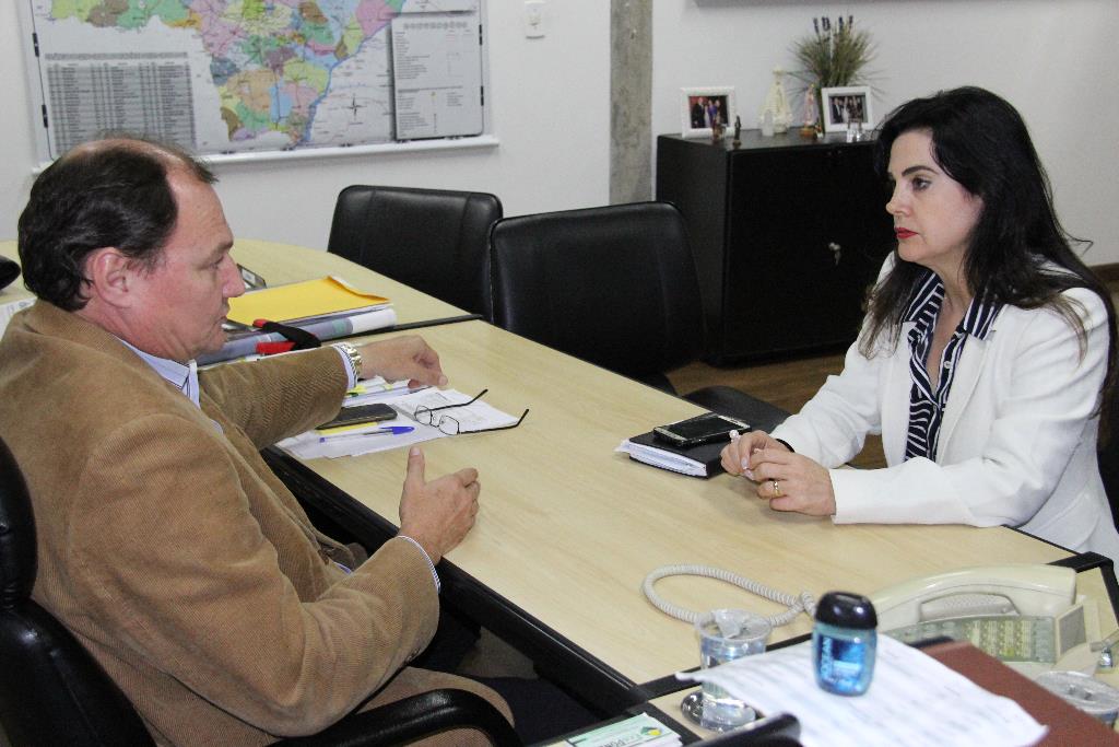 Imagem: Mara Caseiro e secretário discutem estragos em pontes